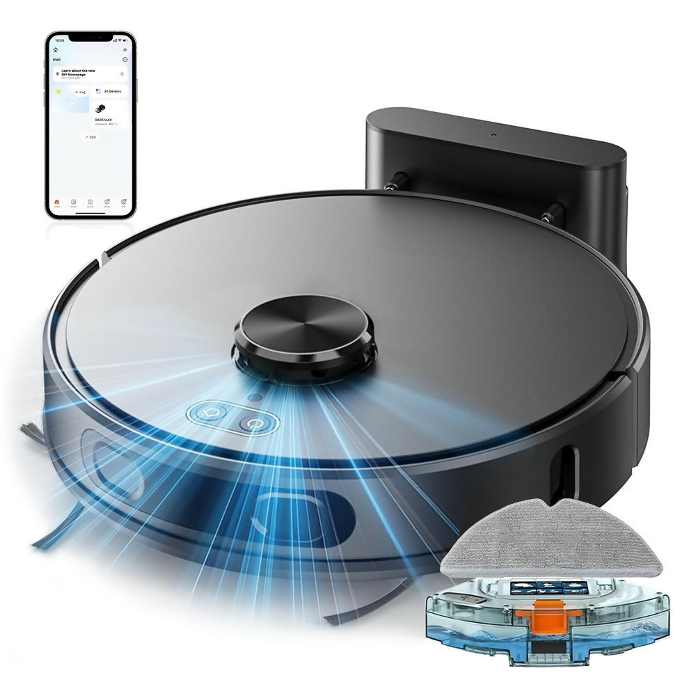 Saugroboter V8 Pro – Smarte Reinigung mit Wischfunktion, LiDAR-Navigation & App-Steuerung für mühelose Sauberkeit