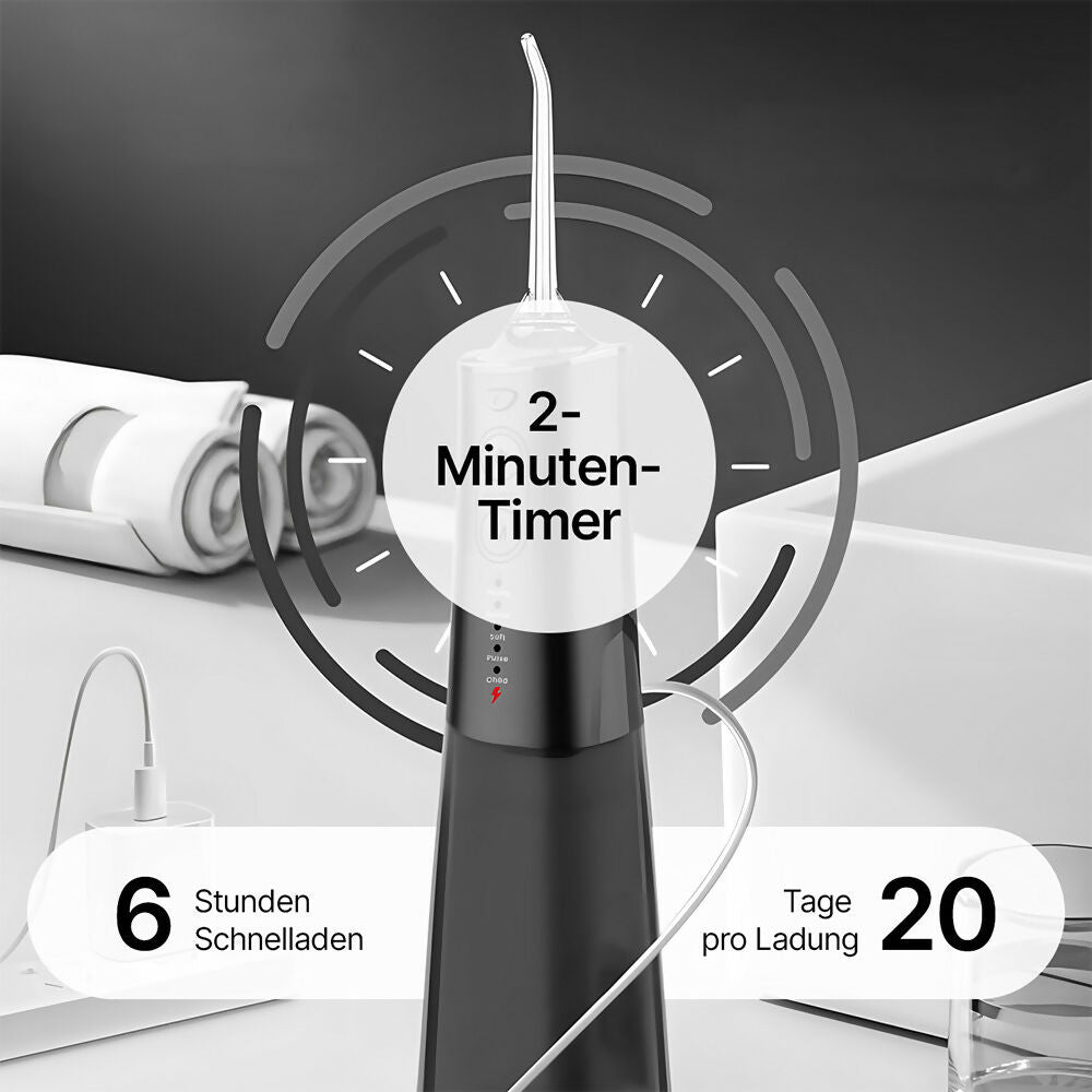 Oryzom ProFlow 2.0 — Tiefenreine Reinigung und gesundes Zahnfleisch dank präziser Wasserstrahl-Technologie