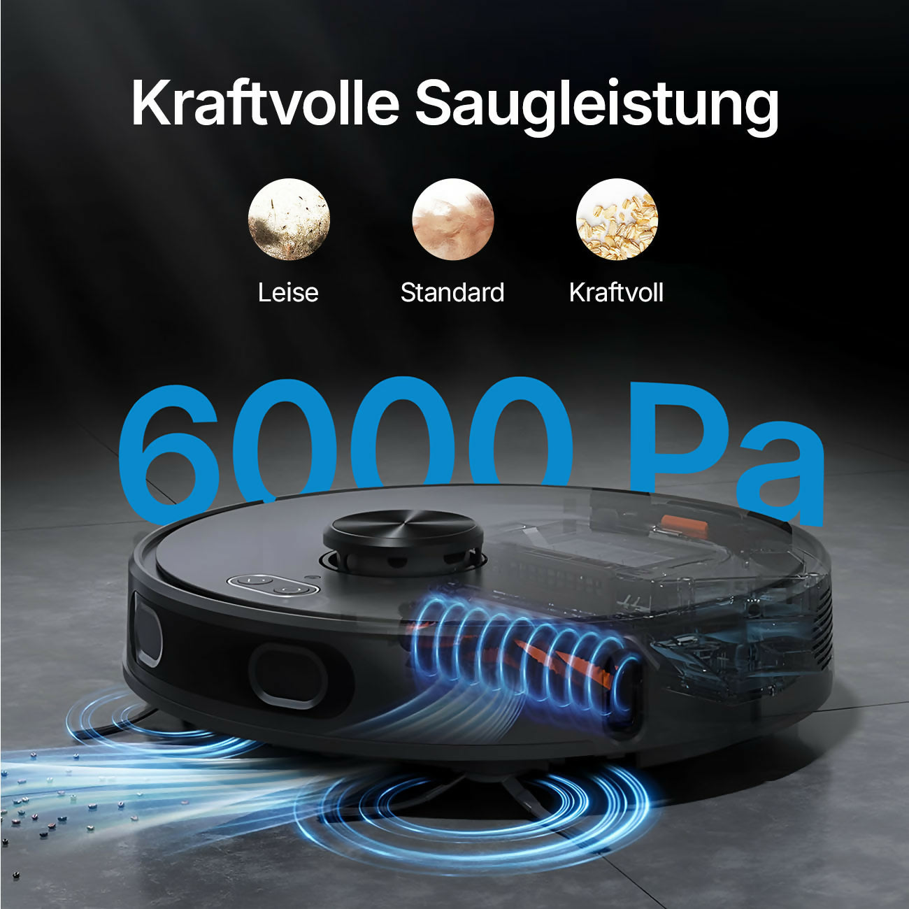 Saugroboter V8 Pro – Smarte Reinigung mit Wischfunktion, LiDAR-Navigation & App-Steuerung für mühelose Sauberkeit