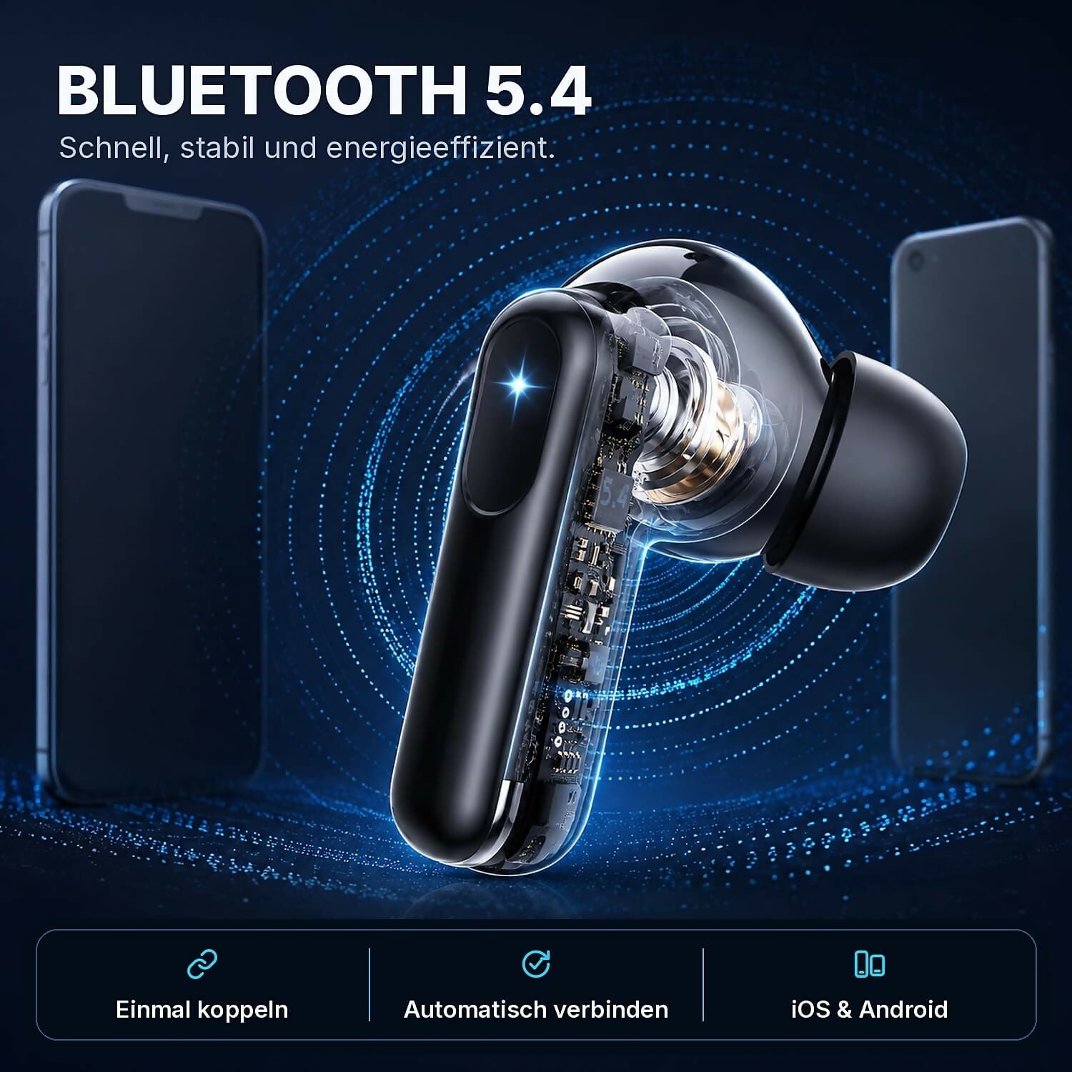 Oryzom AirBeat Ultra — Kabellose In-Ear-Kopfhörer mit Stereo-Sound für ein immersives Klangerlebnis