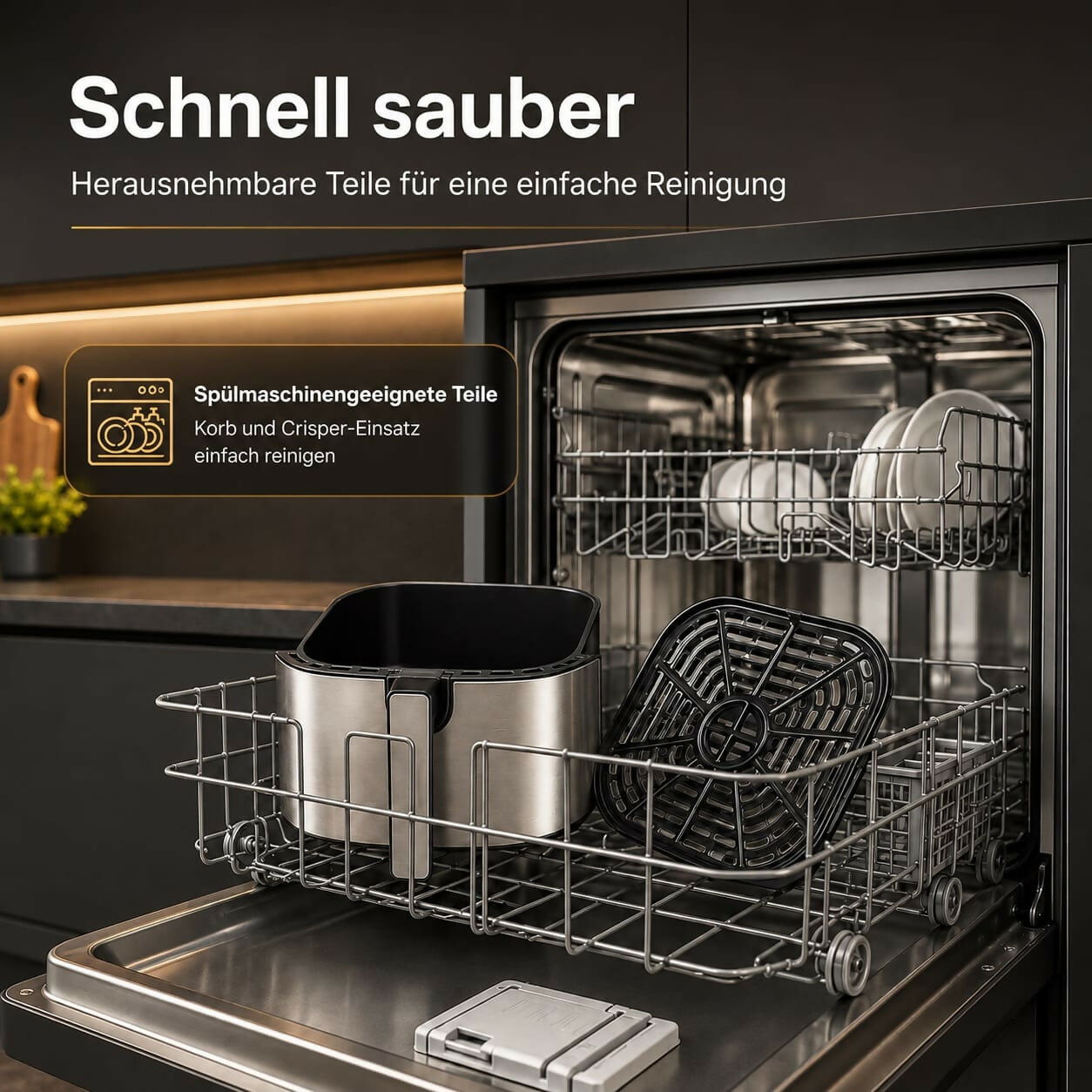 Oryzom AirCrisp Pro — 360° Heißluft-Technologie mit 1700 W für schnelle und gesunde Mahlzeiten