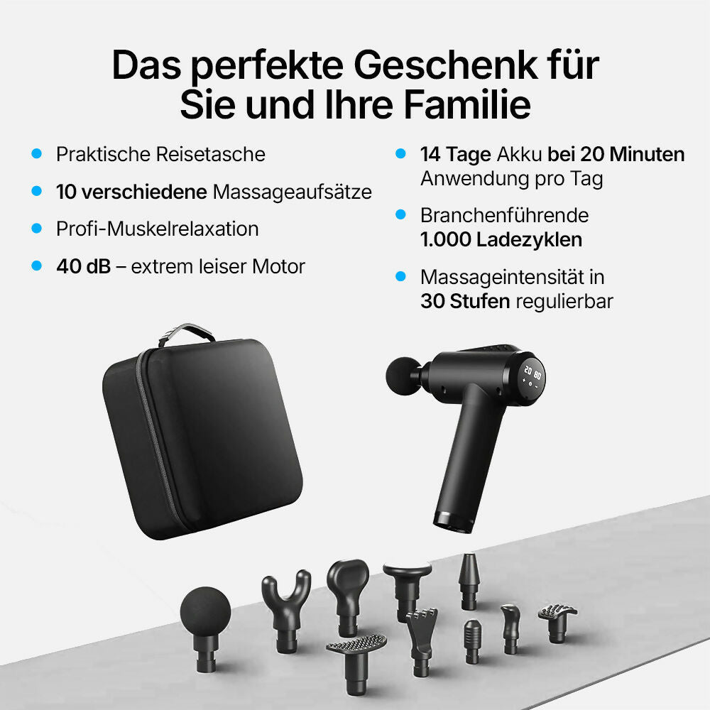 Oryzom ProPulse V1 – Professionelle Tiefenmassage mit 30 Geschwindigkeiten für gezielte Entspannung und lockere Muskeln