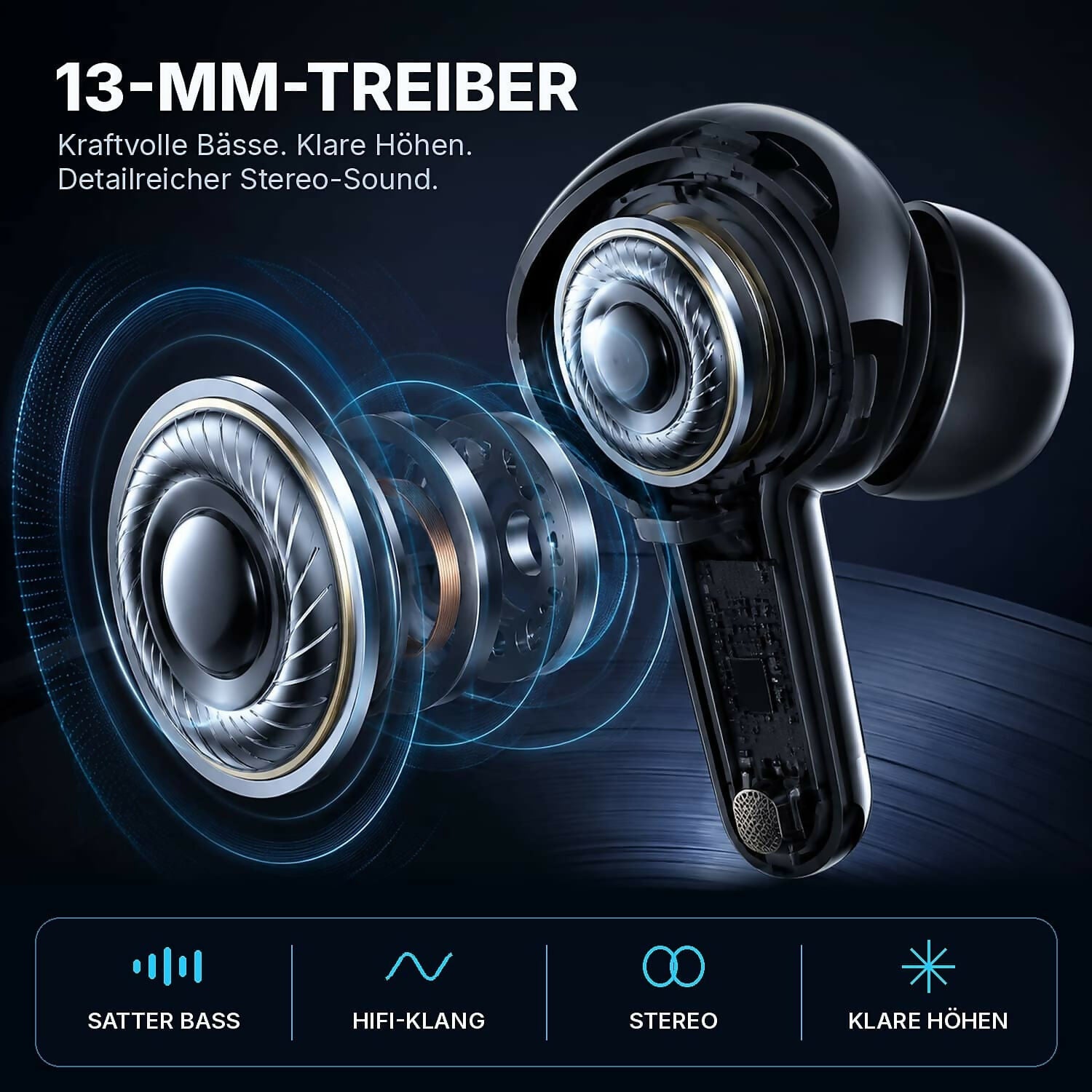 Oryzom AirBeat Ultra — Kabellose In-Ear-Kopfhörer mit Stereo-Sound für ein immersives Klangerlebnis