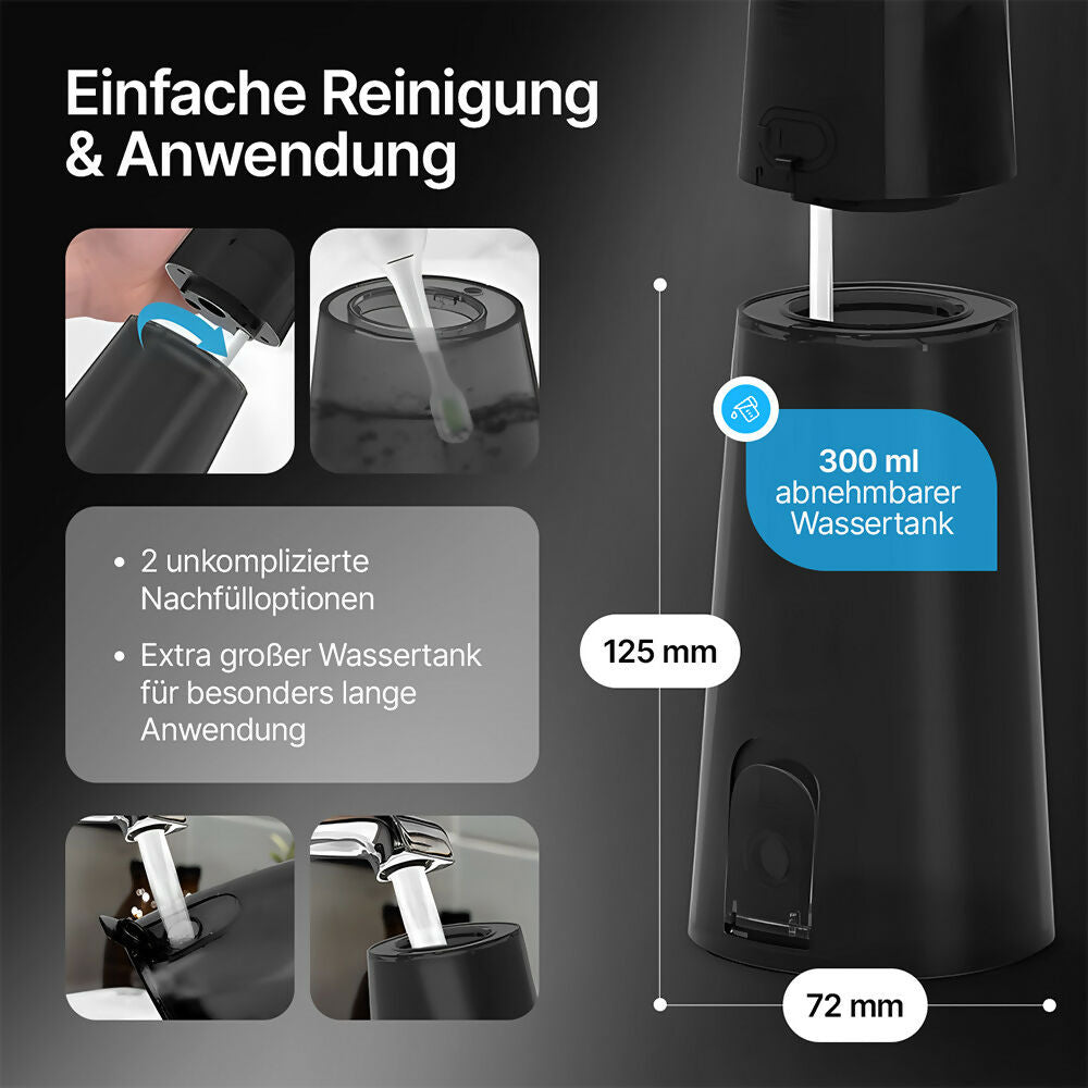 Oryzom ProFlow 2.0 — Tiefenreine Reinigung und gesundes Zahnfleisch dank präziser Wasserstrahl-Technologie