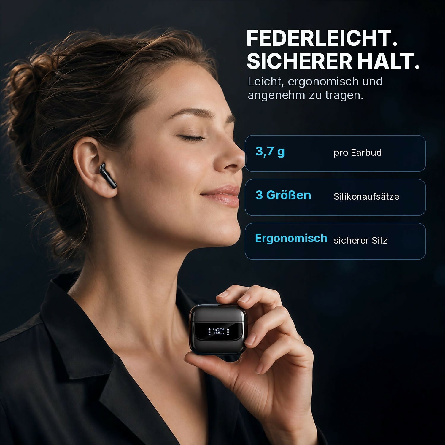 Oryzom AirBeat Ultra — Kabellose In-Ear-Kopfhörer mit Stereo-Sound für ein immersives Klangerlebnis