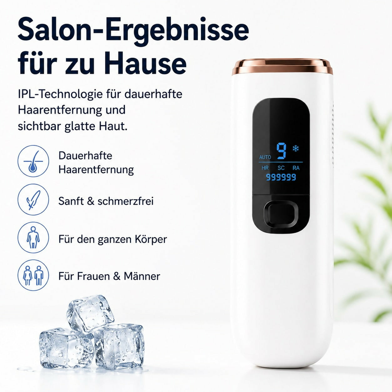 Oryzom ProSilk — IPL-Technologie mit Kühlfunktion für langanhaltend glatte Haut