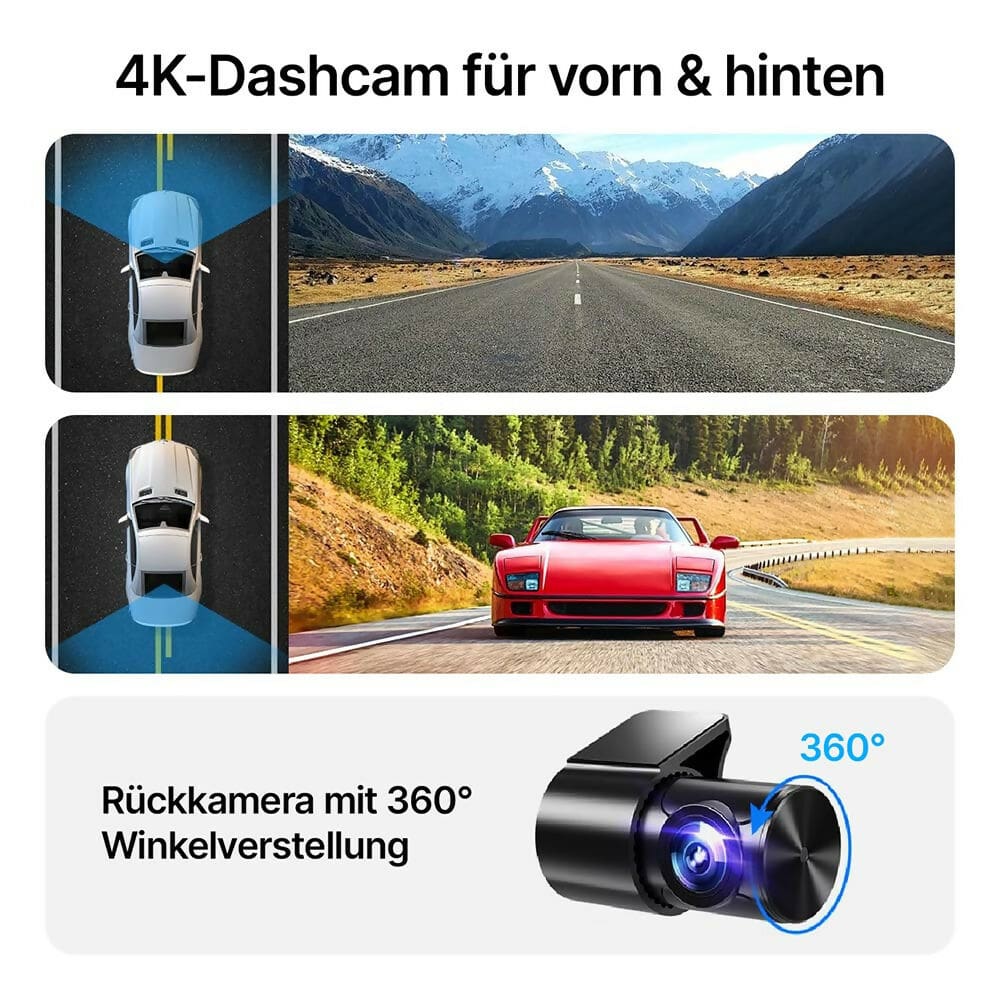 Oryzom 4K Dashcam mit 3,94