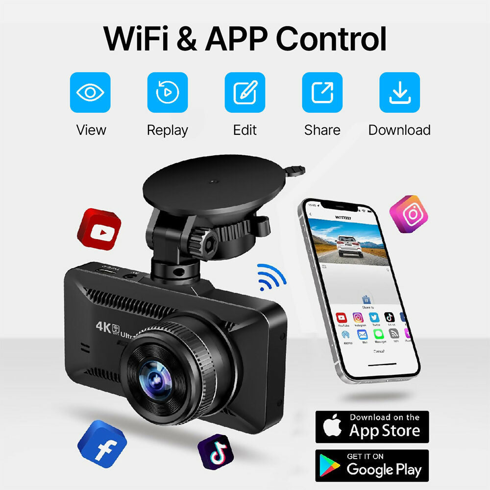 Oryzom 4K Dashcam mit 3,94